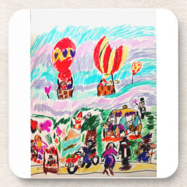 Posavasos Diversión de San Valentín y parque