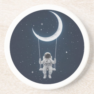 Posavasos Diversión en el espacio - Astronauta balanceándose
