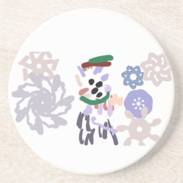 Posavasos Diversión invernal del Yeti
