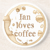 Diversión personalizada de texto de café con manch