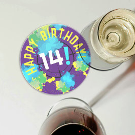 Posavasos Divertido colorido Paintball objetivo de salpicadu