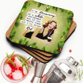 Posavasos divertido de Navidad amigo retro mejor N