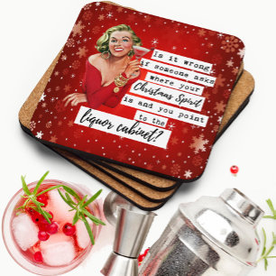 Posavasos divertido de Navidad para la mejor amiga