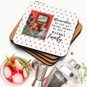 Posavasos divertido de Navidad Retro Mejor Amiga N