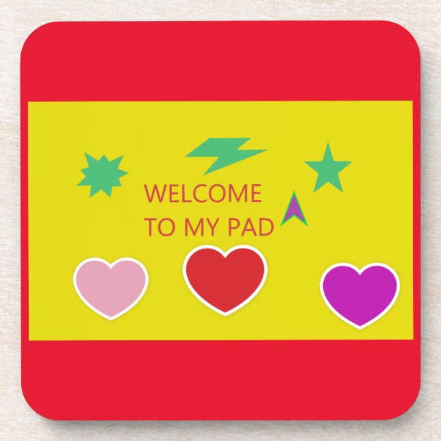 Posavasos Divertido diseño de montaña rusa bienvenida a mi a (Frente)