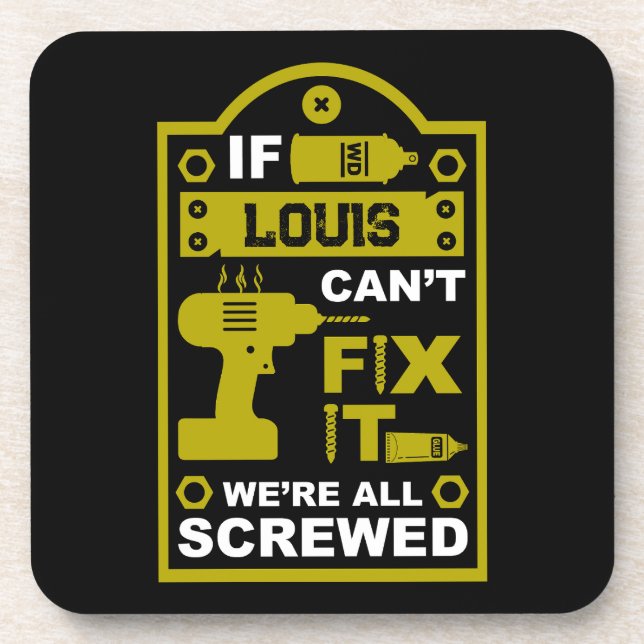 Posavasos Divertido divertido reparar la reparación de TI (Frente)