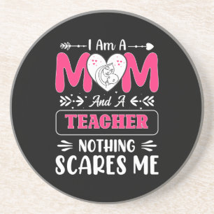 Posavasos Divertido profesor mamá, profesor mami gracioso