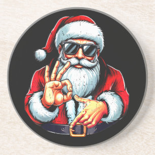 Posavasos Divertido Seis Siete 6 7 Meme Santa Navidad