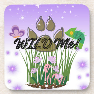 Posavasos Divertido Wild me Coaster de plástico duro - Posav