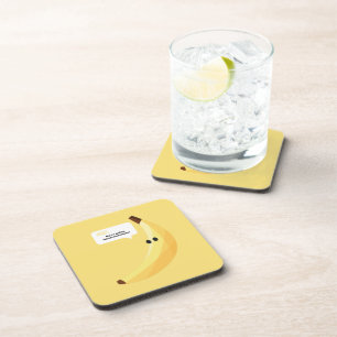 Posavasos Divertidos Favoritos de Fiesta de Plátano Retro Ed