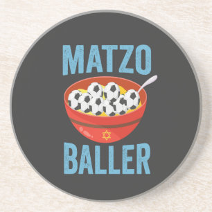 Posavasos Diviértete con Hanukkah Fútbol Atleta Judío Matzo