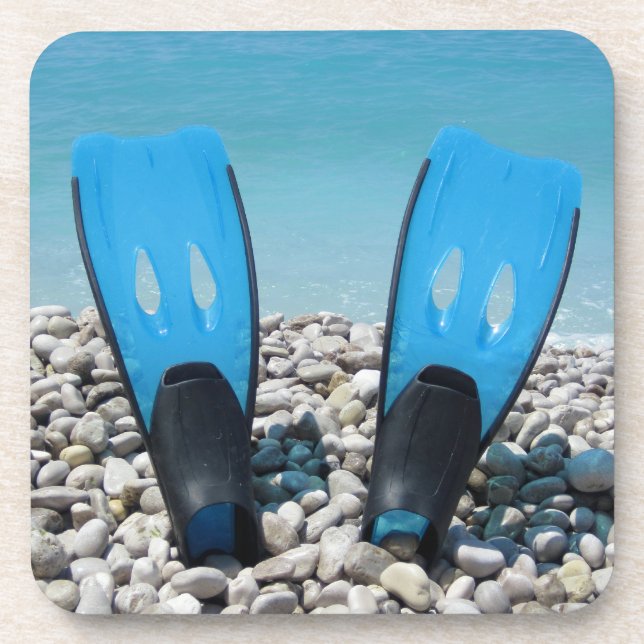 Posavasos Diving Fins Cork Coaster (Frente)