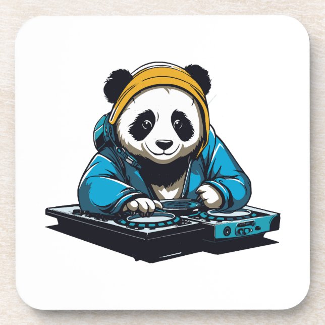 Posavasos DJ Kawaii Panda (Frente)
