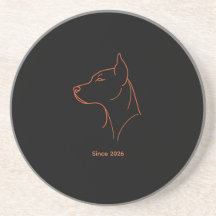Doberman minimalista personalizado