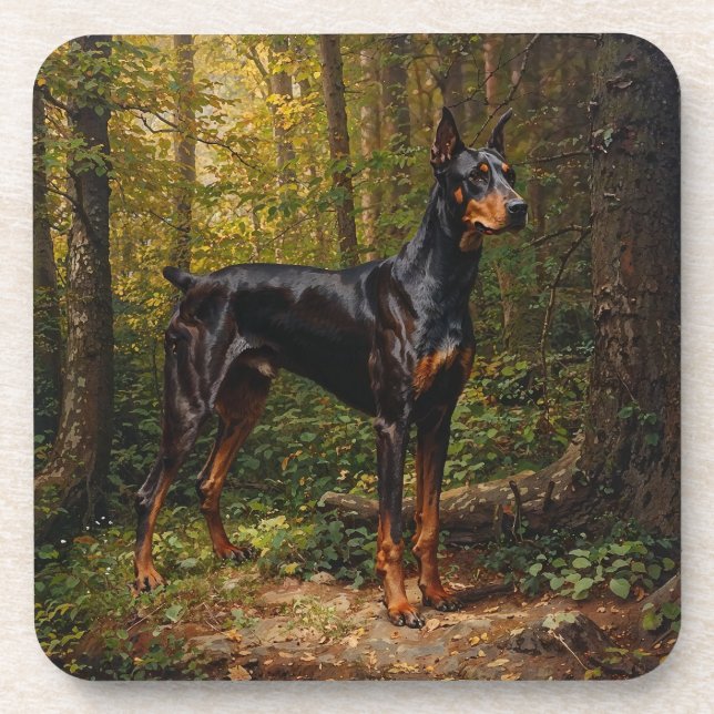 Posavasos Doberman Pinscher (Frente)