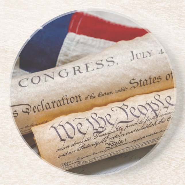 Posavasos Documentos de fundación de EE. UU. (Frente)