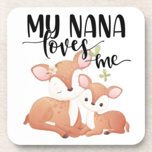 Posavasos Doe and Fawn Mi Nana me ama