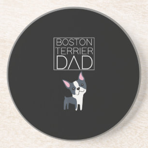 Posavasos Dog Boston Terrier Dad Mens I Love Cute Funny