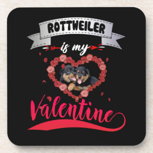 Posavasos Dog Lover   Rottweiler Es Mi Valentín