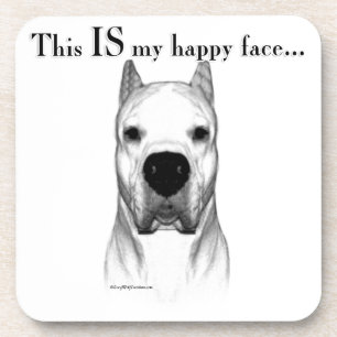 Posavasos Dogo Argentino Happy Face