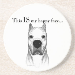 Posavasos Dogo Argentino Happy Face