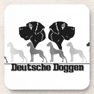 Posavasos Dogo negro gris