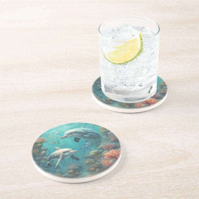 Posavasos Dolphin Fantasy 7 (Lado)