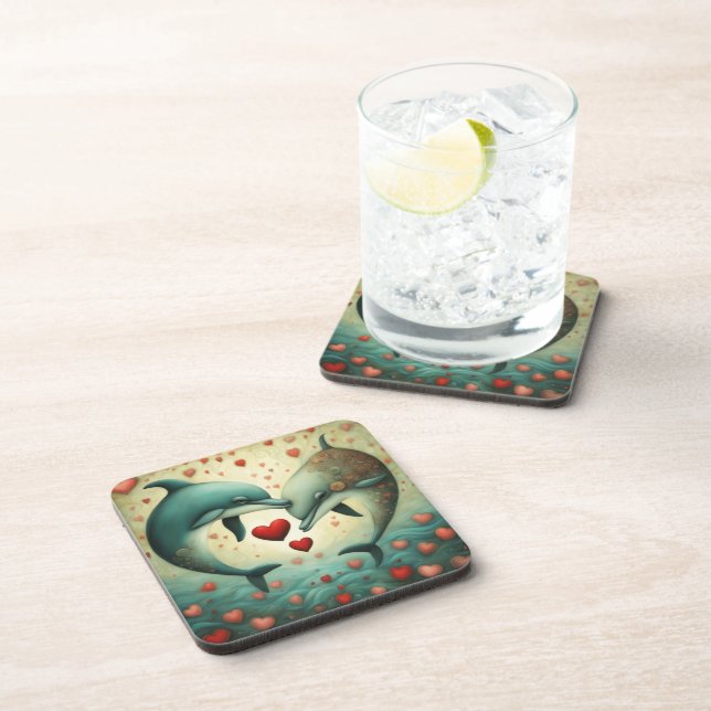 Posavasos Dolphin Love 2 (Lado Derecho)