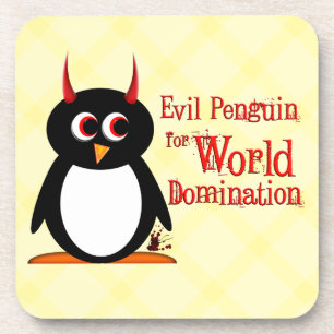 Posavasos Dominación malvada del mundo de Penguin™