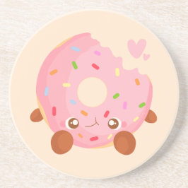 Posavasos Dona alegre con sprinkles