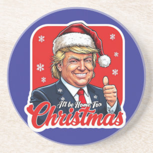 Posavasos Donald Trump Navidades Santa Claus Art