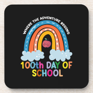 Posavasos Donde Comienza La Aventura 100 Días Más Inteligent