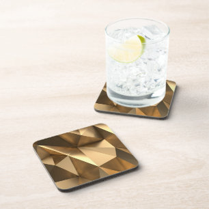 Posavasos Dorado Geométrico Moderno Glam Minimalista Chic