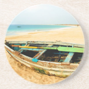 Posavasos Dory de la pesca en la playa