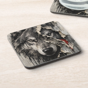 Posavasos Dos Caras del Mismo Lobo