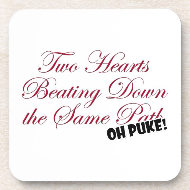 Posavasos Dos corazones (Frente)