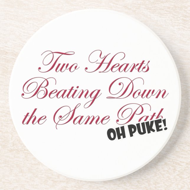 Posavasos Dos corazones (Frente)