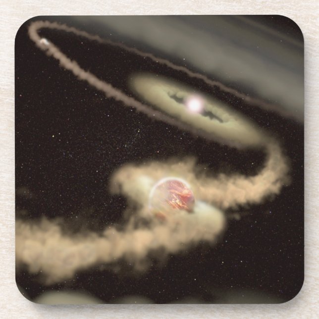 Posavasos Dos Exoplanetas Gigantes De Gas Orbando A Una Estr (Frente)