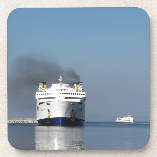 Posavasos Dos Ferrys En Grecia (Frente)