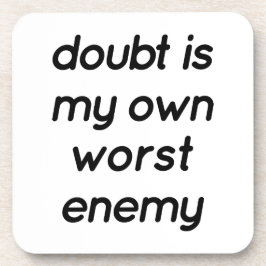 Posavasos Doubt Hard Plastic Coaster