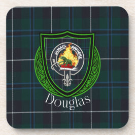 Posavasos Douglas Scottish Clan Tartan & Crest