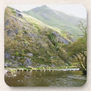 Posavasos Dovedale Derbyshire, foto máxima del recuerdo del
