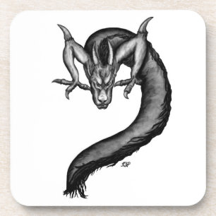 Posavasos Dragón al estilo del tatuaje