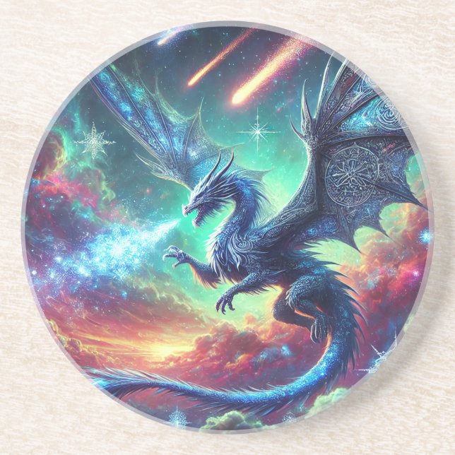 Posavasos Dragón azul (Frente)