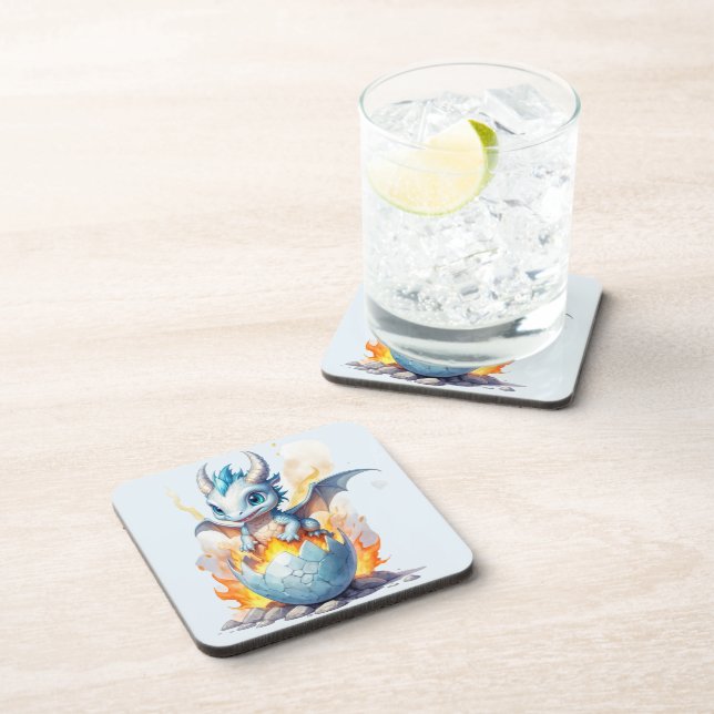 Posavasos Dragón Azul Encantador Frostfire (Lado Derecho)