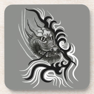 Posavasos Dragón chino en tatuaje