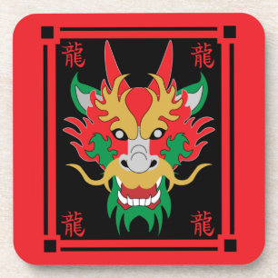 Posavasos Dragón chino masacra arte asiático