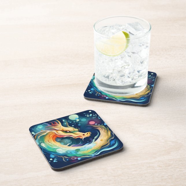 Posavasos Dragón de fantasía Animal de ensueño 7 (Lado Derecho)