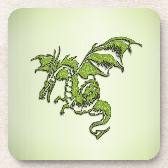 Posavasos Dragón de la lucha verde (Frente)