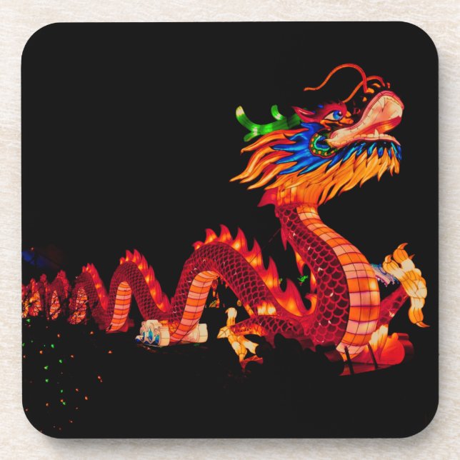 Posavasos Dragón del desfile chino (Frente)
